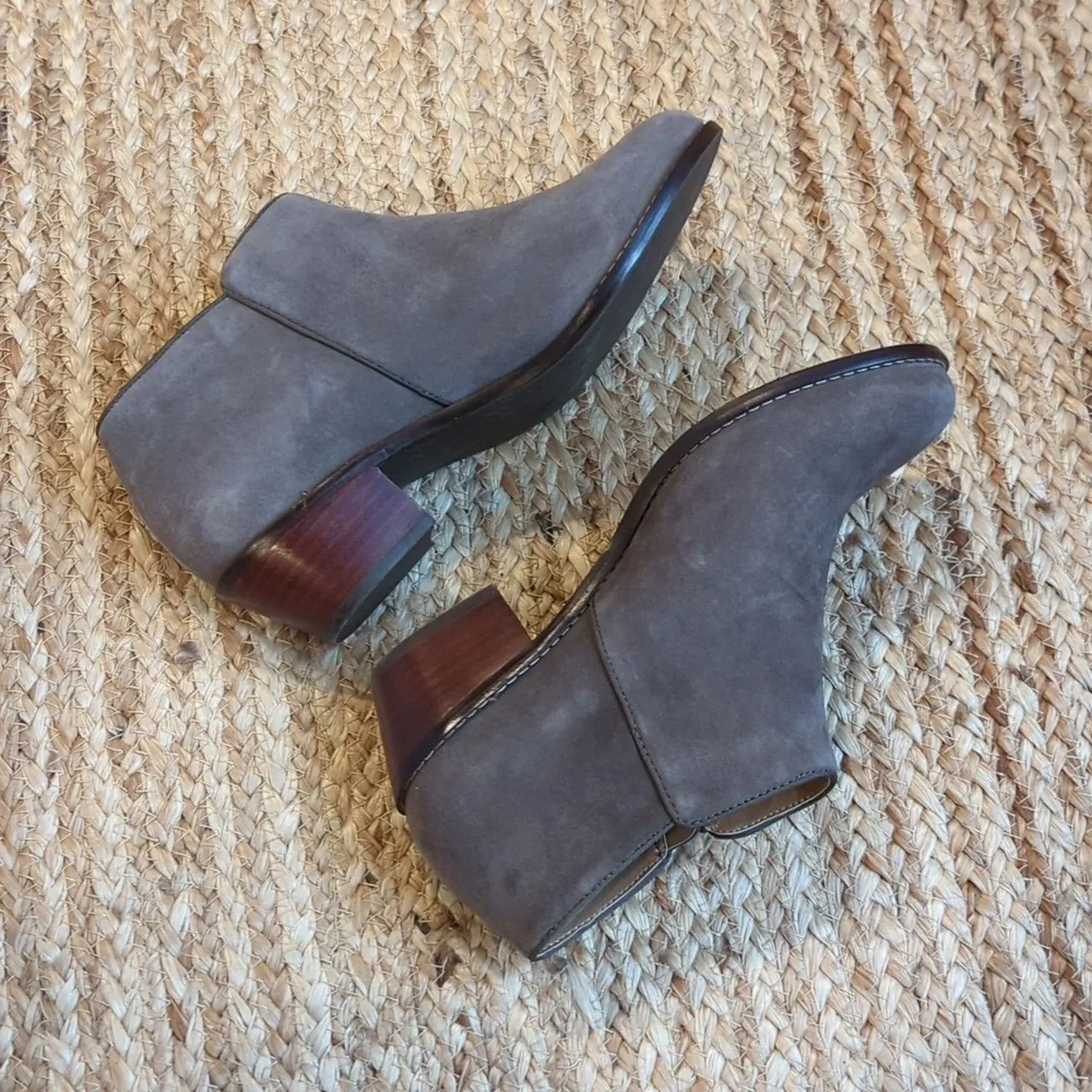 Vionic Charcoal Suede Ankle Boots - Picture 4 of 6
